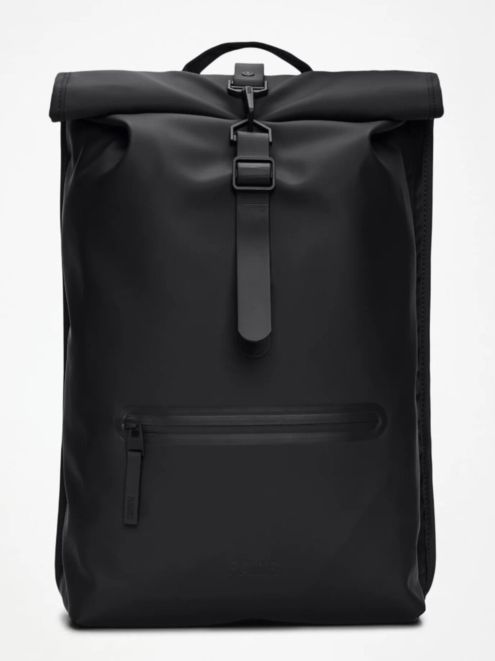 NWT RAINS Rolltop Rucksack Backpack – Black